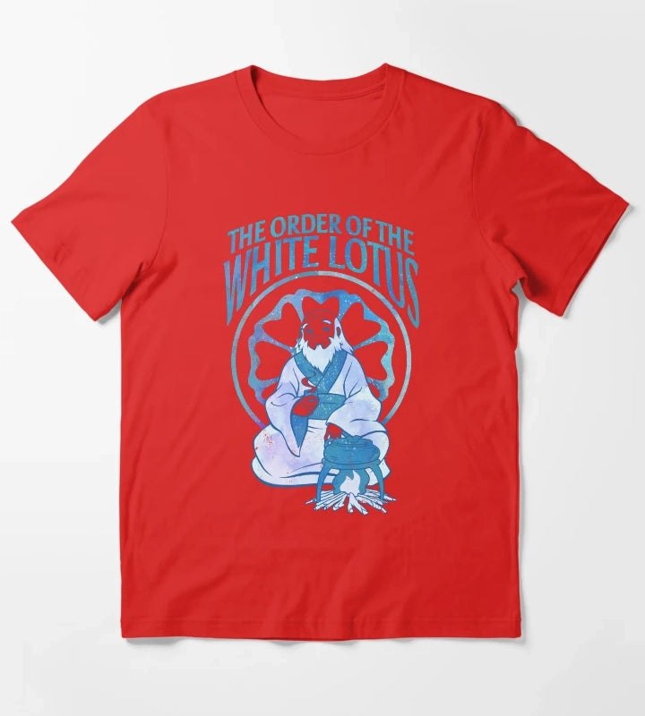 Avatar The Last Airbender Order Of The White Lotus Iroh T-Shirt Red