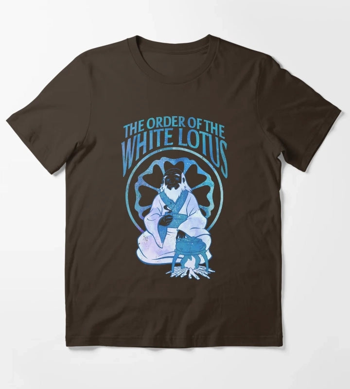 Avatar The Last Airbender Order Of The White Lotus Iroh T-Shirt Brown