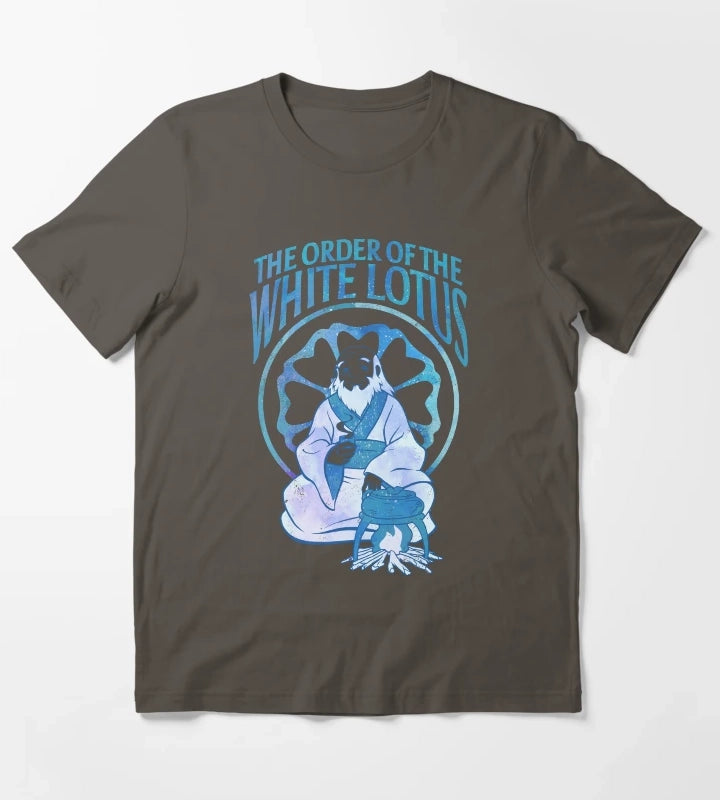 Avatar The Last Airbender Order Of The White Lotus Iroh T-Shirt Dark Grey