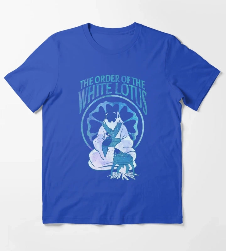 Avatar The Last Airbender Order Of The White Lotus Iroh T-Shirt Blue
