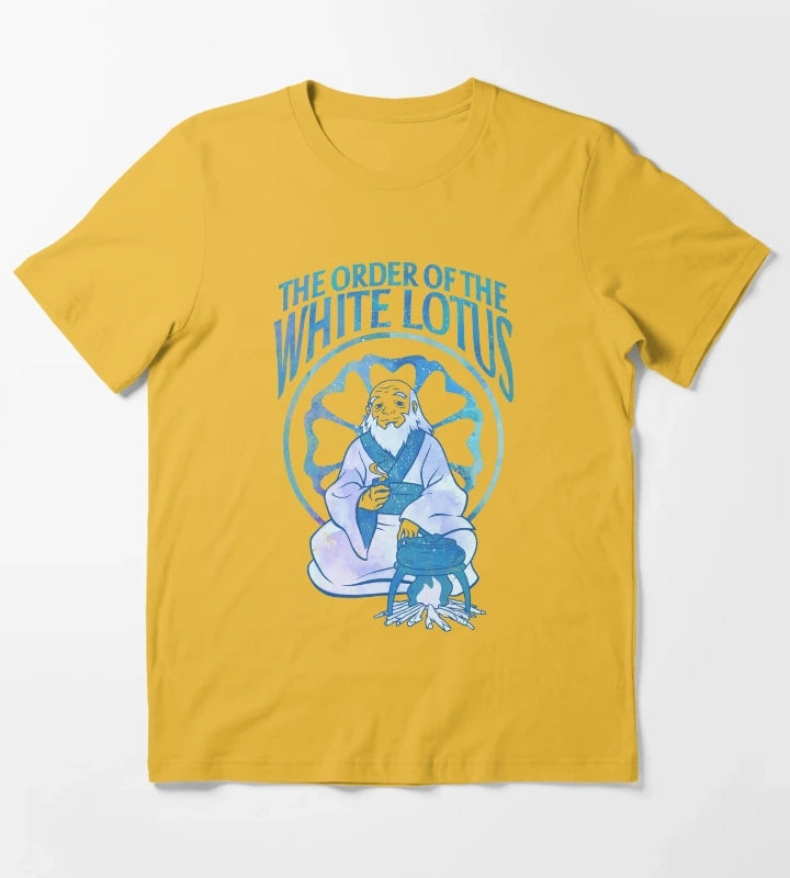 Avatar The Last Airbender Order Of The White Lotus Iroh T-Shirt Yellow