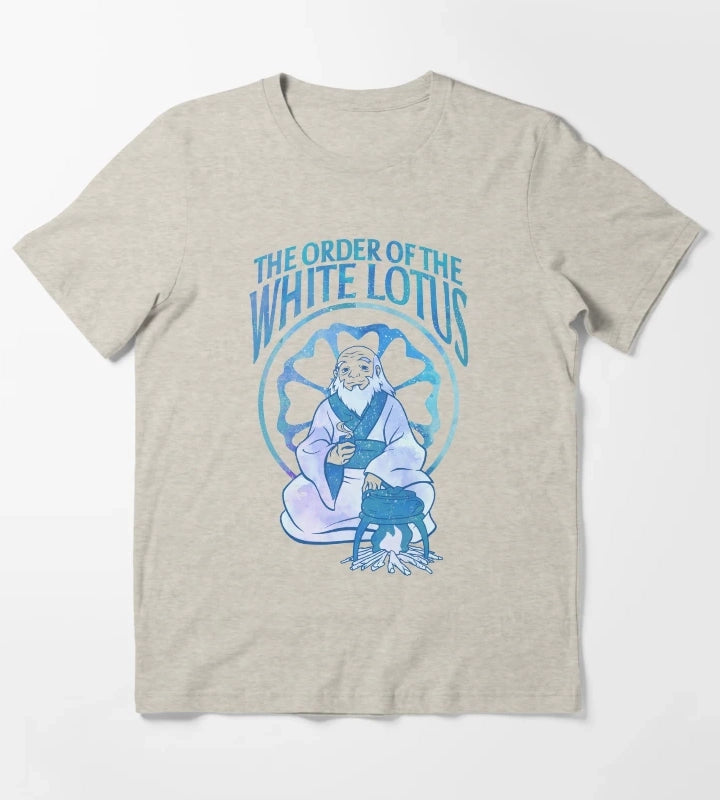 Avatar The Last Airbender Order Of The White Lotus Iroh T-Shirt Cream
