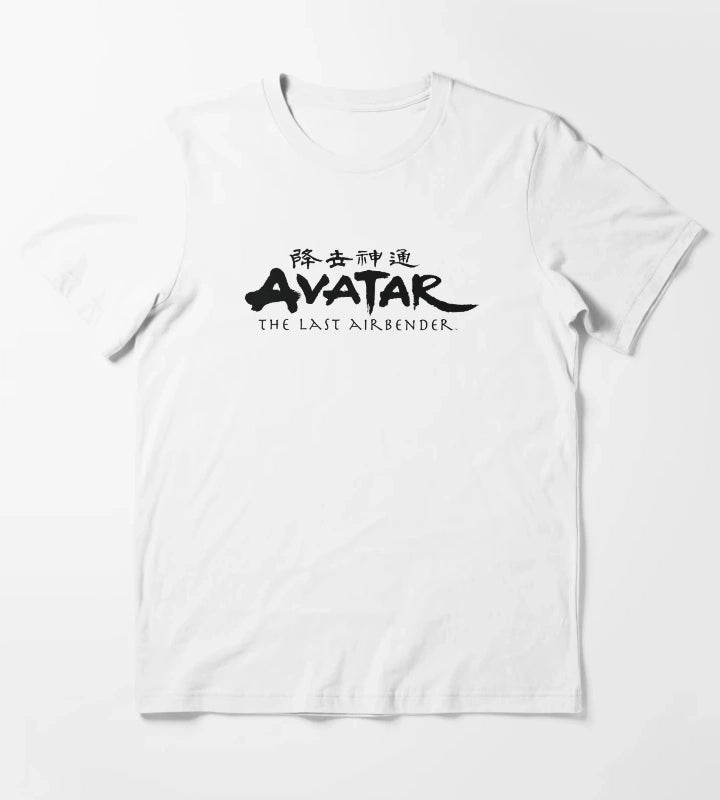 Avatar The Last Airbender Painted Show Ideograph Logo T-Shirt White