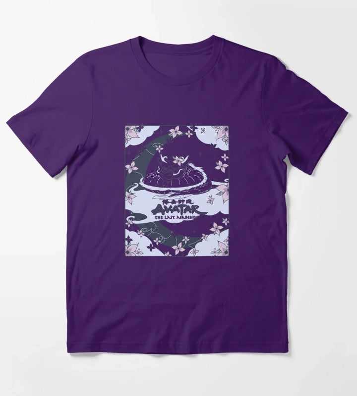 Avatar The Last Airbender Roku Dragon Card T-Shirt Purple