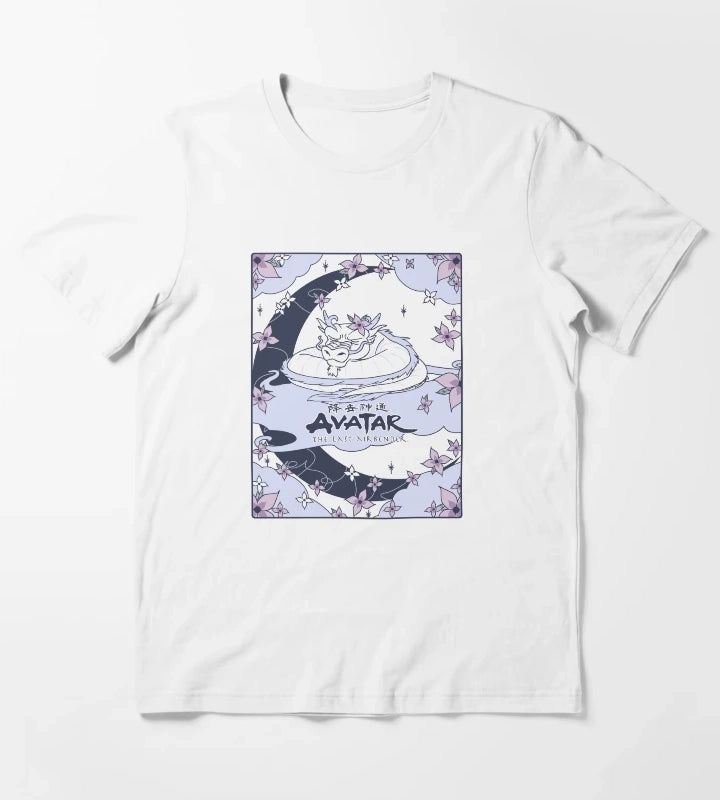 Avatar The Last Airbender Roku Dragon Card T-Shirt White