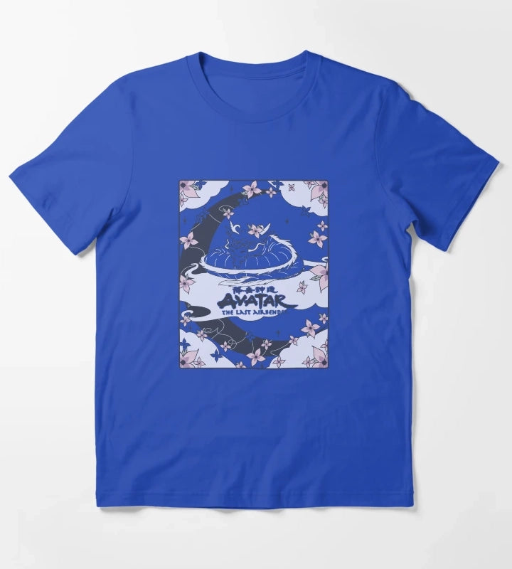 Avatar The Last Airbender Roku Dragon Card T-Shirt Blue