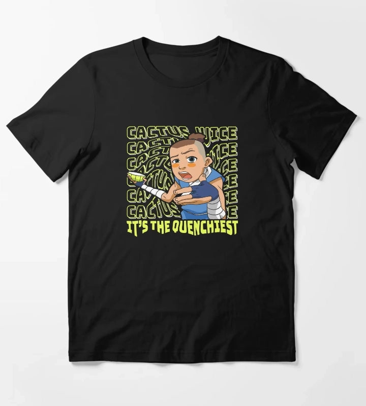 Avatar The Last Airbender Sokka Cactus Juice Word Stack T-Shirt