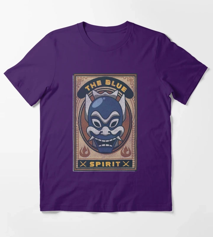 Avatar The Last Airbender The Blue Spirit Card T-Shirt Purple