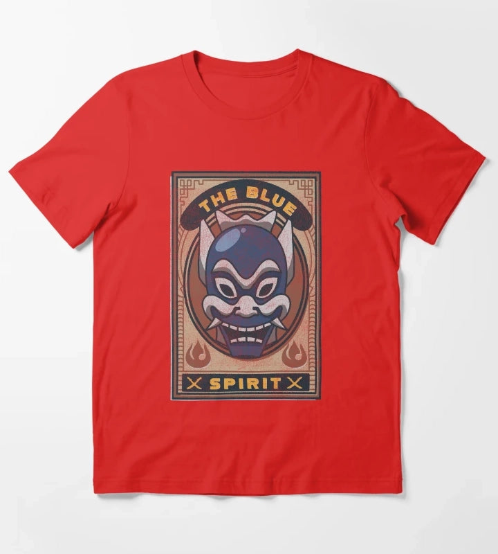 Avatar The Last Airbender The Blue Spirit Card T-Shirt Red