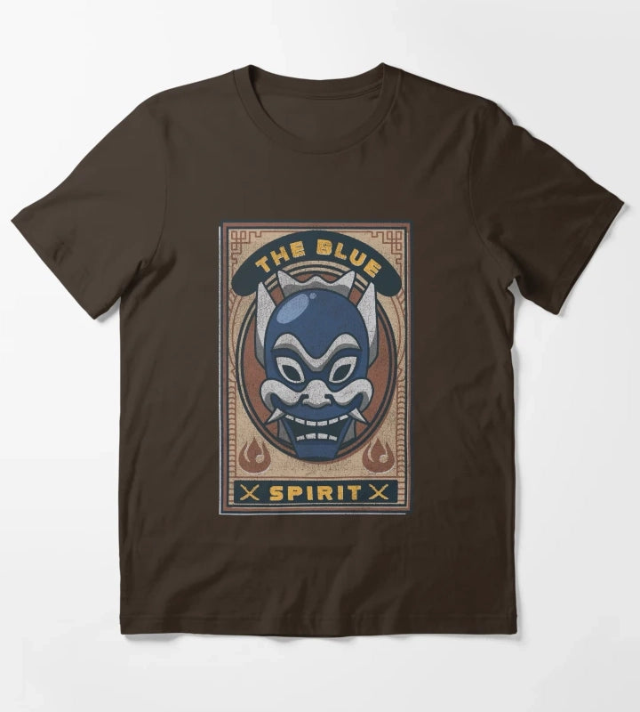 Avatar The Last Airbender The Blue Spirit Card T-Shirt Brown