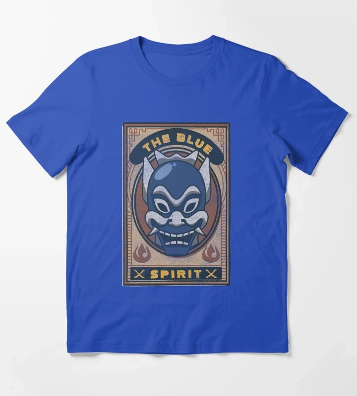 Avatar The Last Airbender The Blue Spirit Card T-Shirt Blue
