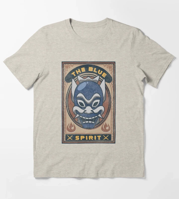 Avatar The Last Airbender The Blue Spirit Card T-Shirt Cream