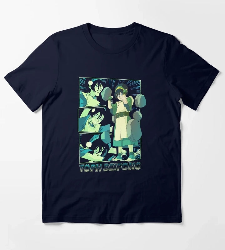 Avatar The Last Airbender Toph Beifong Earthbending Master T-Shirt Navy
