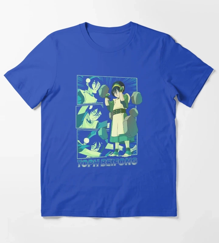 Avatar The Last Airbender Toph Beifong Earthbending Master T-Shirt Blue