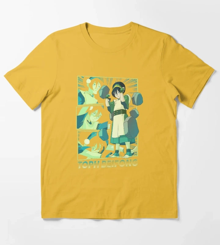 Avatar The Last Airbender Toph Beifong Earthbending Master T-Shirt Yellow