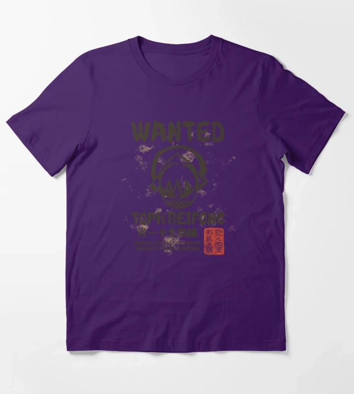 Avatar The Last Airbender Toph Beifong Wanted Poster T-Shirt Purple
