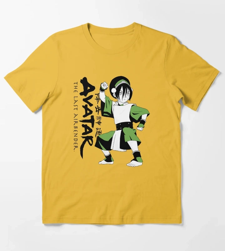 Avatar The Last Airbender Toph Earthbending Master Poster T-Shirt Yellow