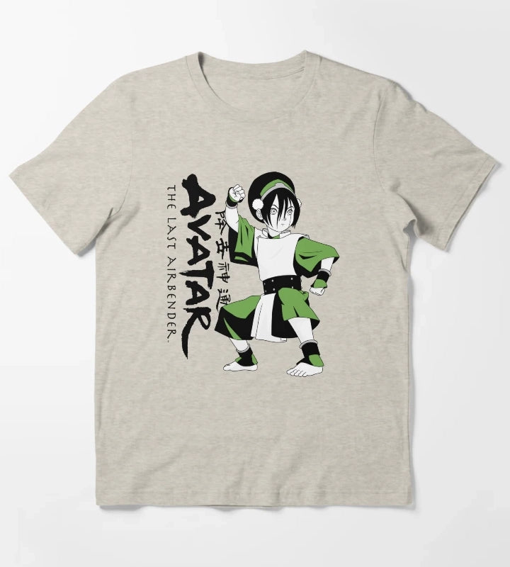 Avatar The Last Airbender Toph Earthbending Master Poster T-Shirt Cream