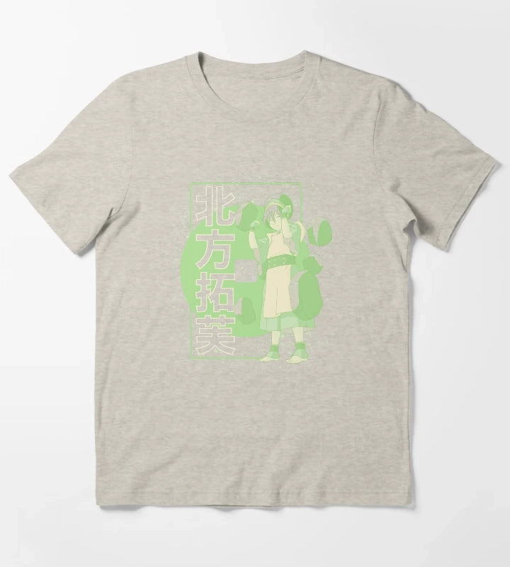 Avatar The Last Airbender Toph Kanji Poster T-Shirt Cream