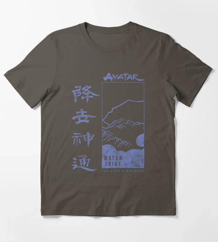 Avatar The Last Airbender Water Tribe Poster T-Shirt Dark Grey
