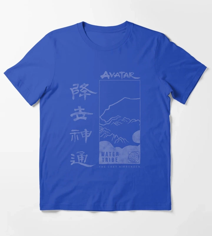 Avatar The Last Airbender Water Tribe Poster T-Shirt Blue