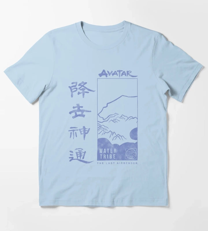 Avatar The Last Airbender Water Tribe Poster T-Shirt Sky Blue