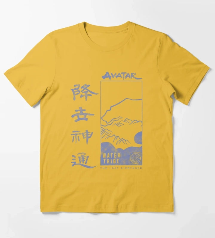 Avatar The Last Airbender Water Tribe Poster T-Shirt Yellow