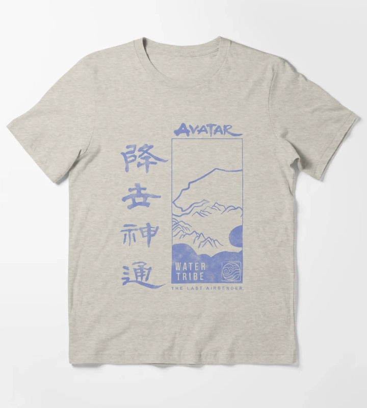 Avatar The Last Airbender Water Tribe Poster T-Shirt Cream