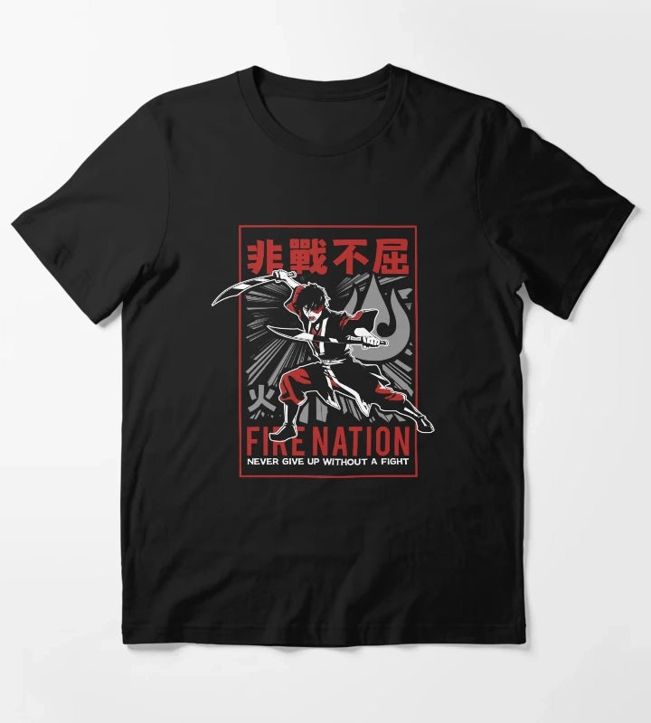 Avatar The Last Airbender Zuko Fire Nation Never Give Up T-Shirt