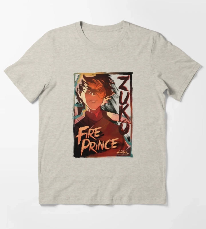Avatar The Last Airbender Zuko Fire Prince Portrait T-Shirt Cream