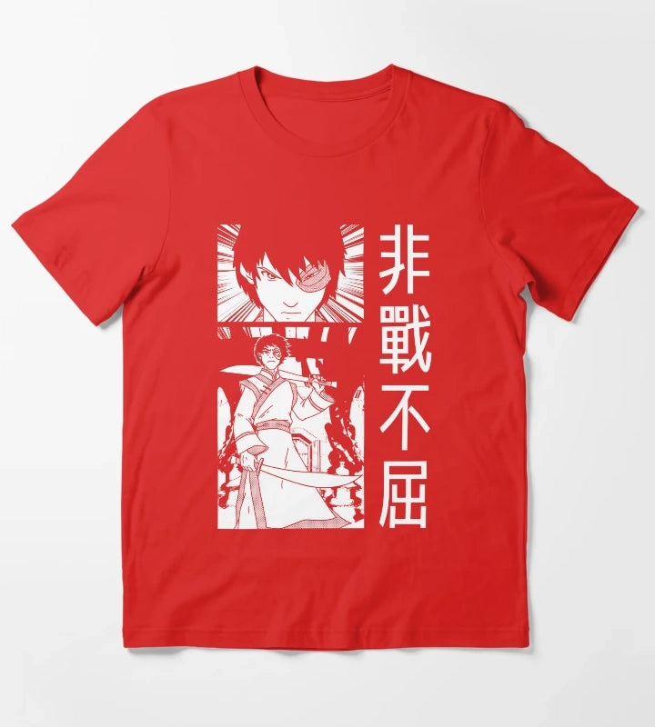 Avatar The Last Airbender Zuko Manga Poster T-Shirt Red
