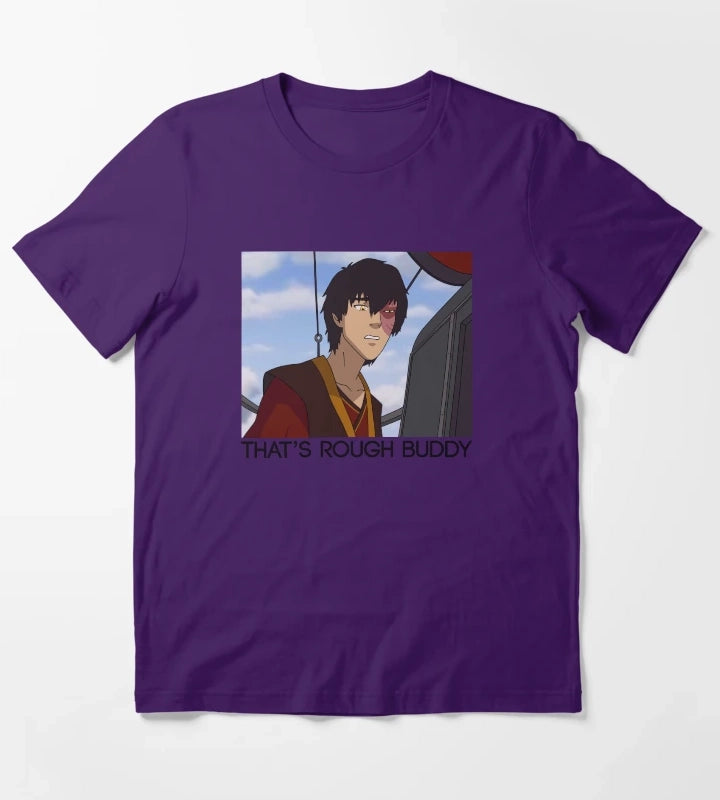 Avatar The Last Airbender Zuko Panel Thats Rough Buddy T-Shirt Purple