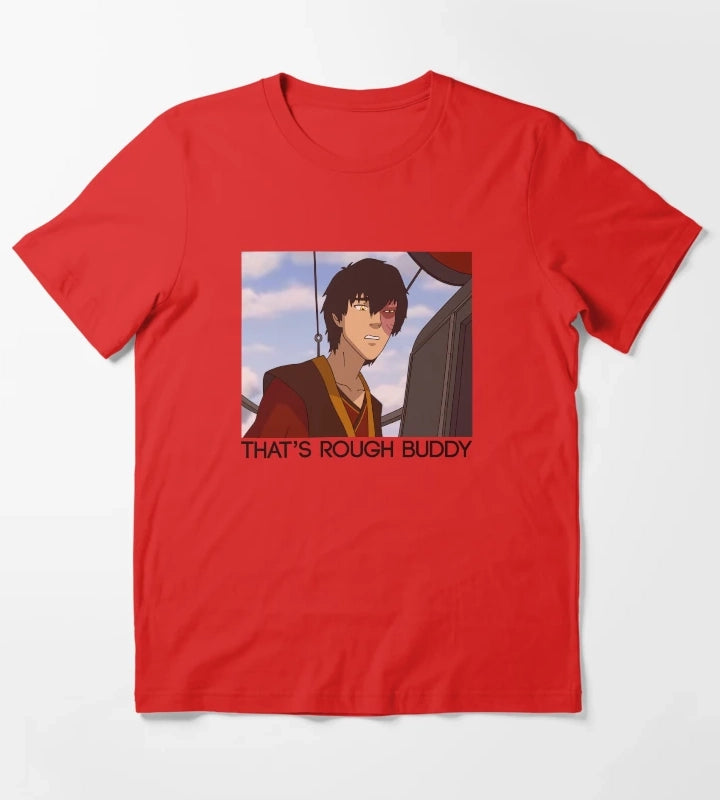Avatar The Last Airbender Zuko Panel Thats Rough Buddy T-Shirt Red