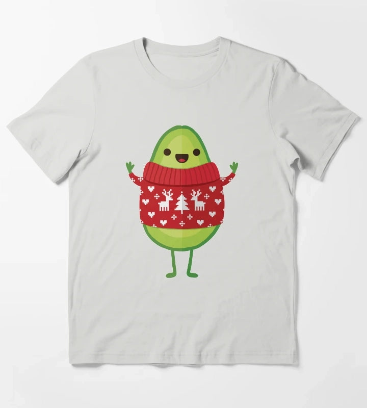 Avo Merry Christmas T-Shirt Light Grey