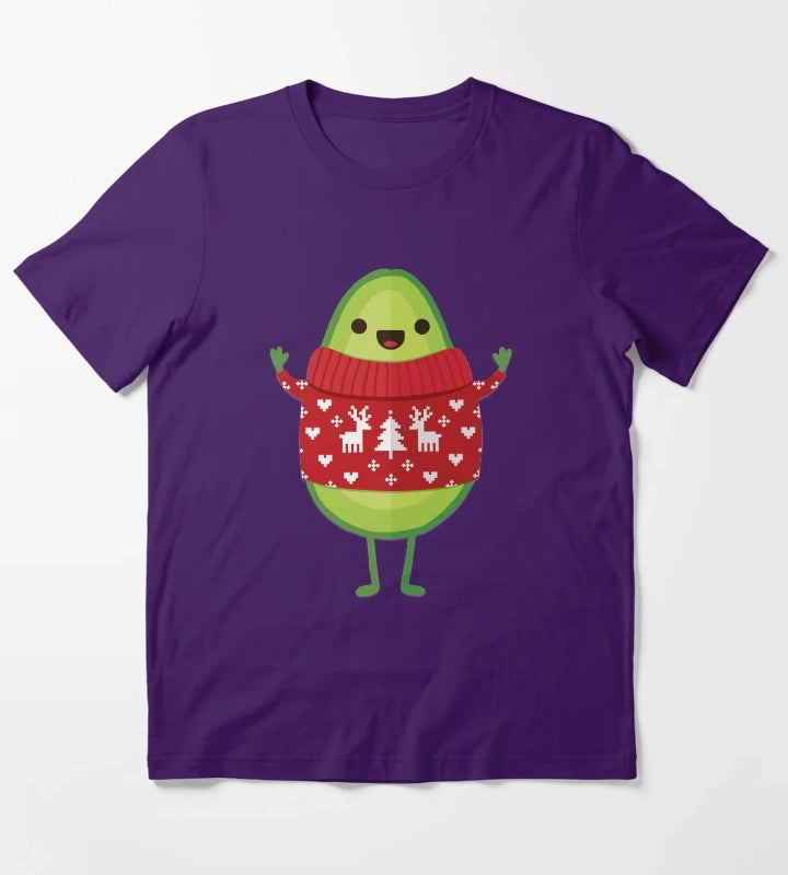 Avo Merry Christmas T-Shirt Purple