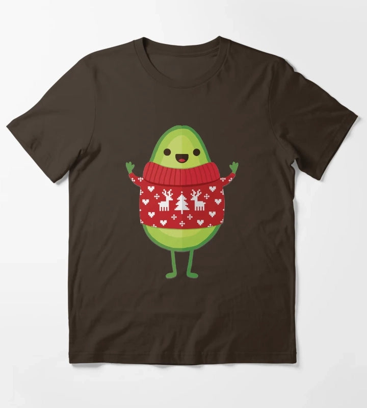 Avo Merry Christmas T-Shirt Brown