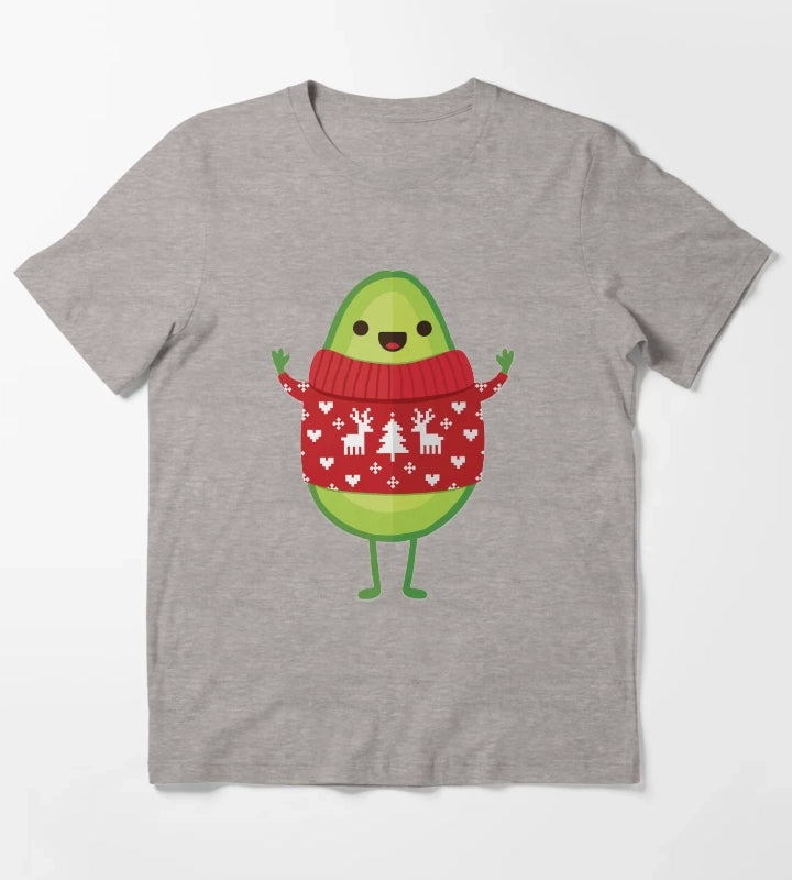 Avo Merry Christmas T-Shirt Heather Grey