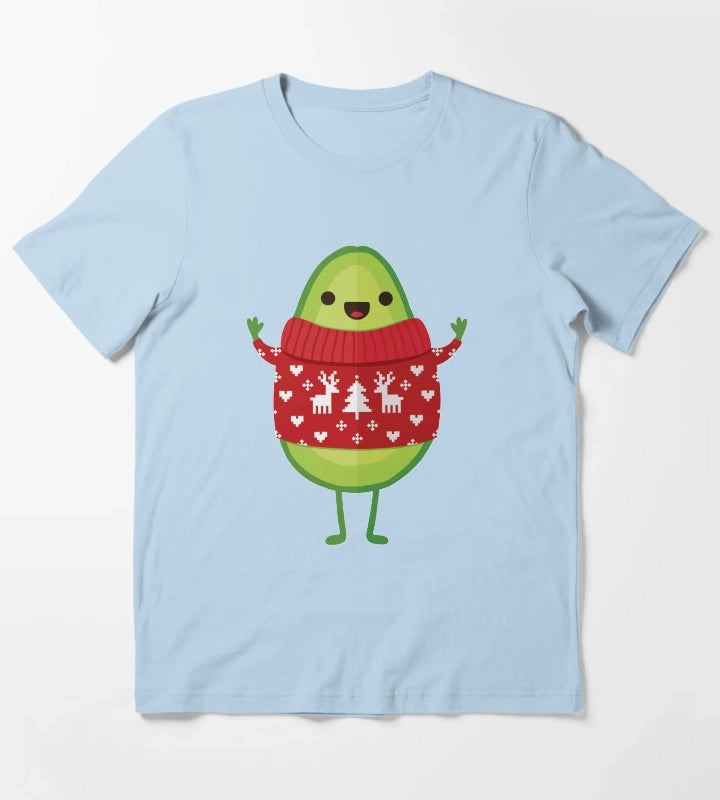 Avo Merry Christmas T-Shirt Sky Blue