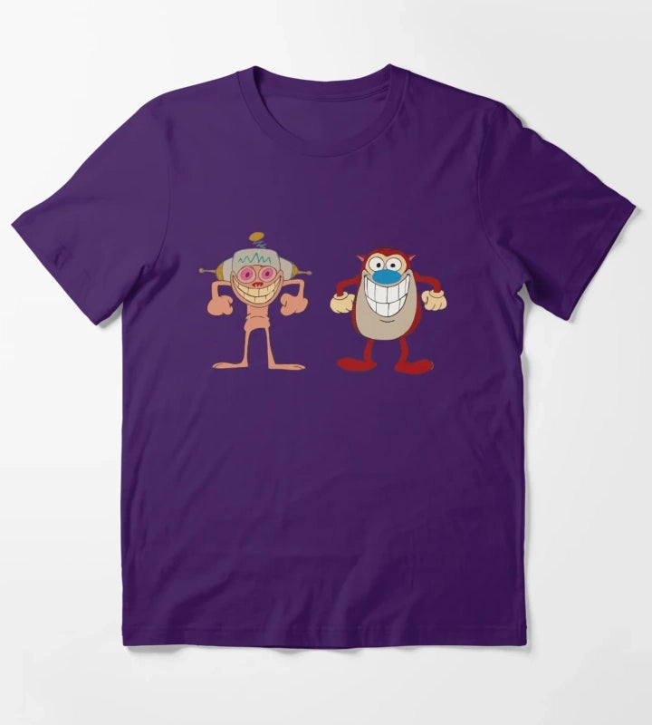BEST SELLER Ren and Stimpy Merchandise T-Shirt Purple