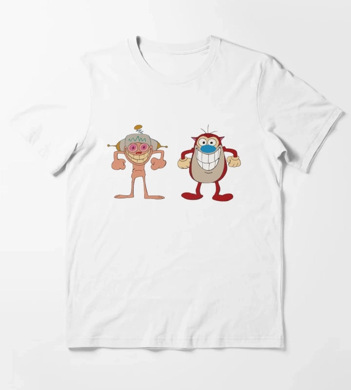 BEST SELLER Ren and Stimpy Merchandise T-Shirt White