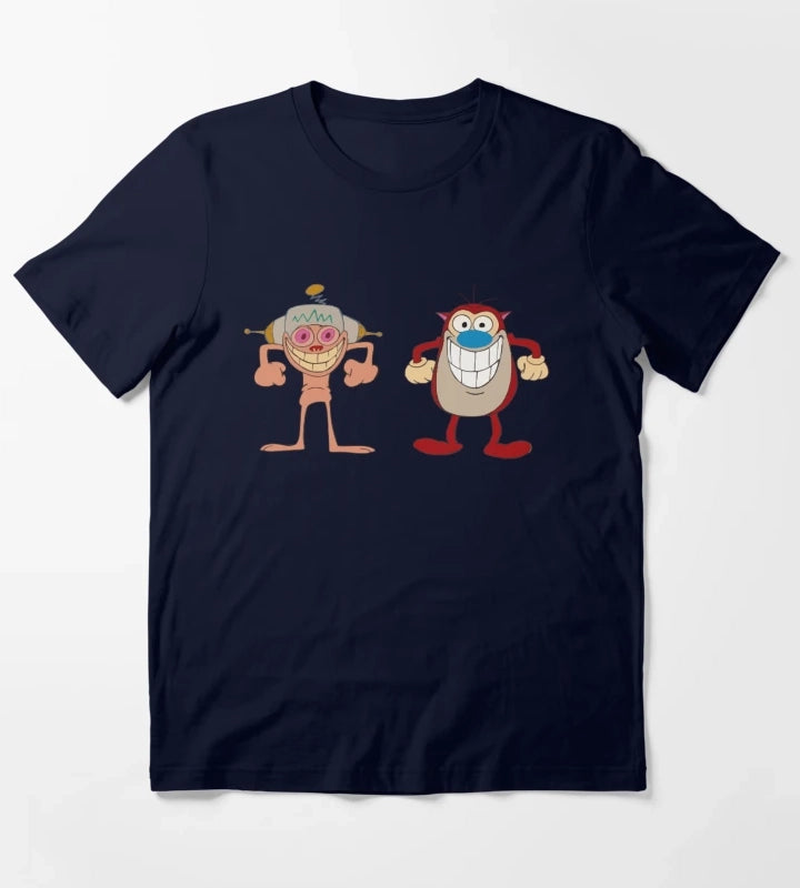 BEST SELLER Ren and Stimpy Merchandise T-Shirt Navy