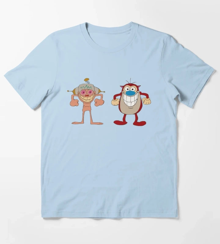 BEST SELLER Ren and Stimpy Merchandise T-Shirt Sky Blue
