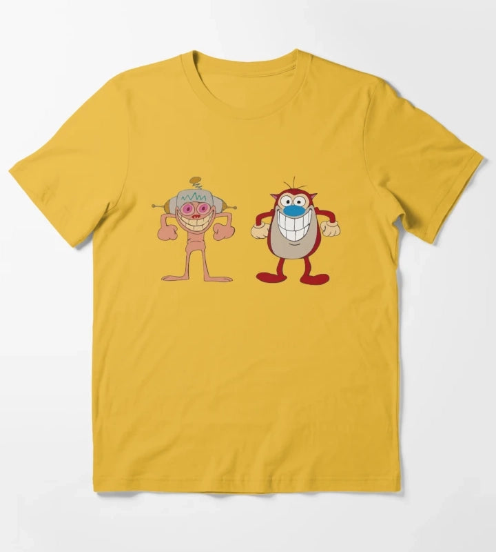 BEST SELLER Ren and Stimpy Merchandise T-Shirt Yellow