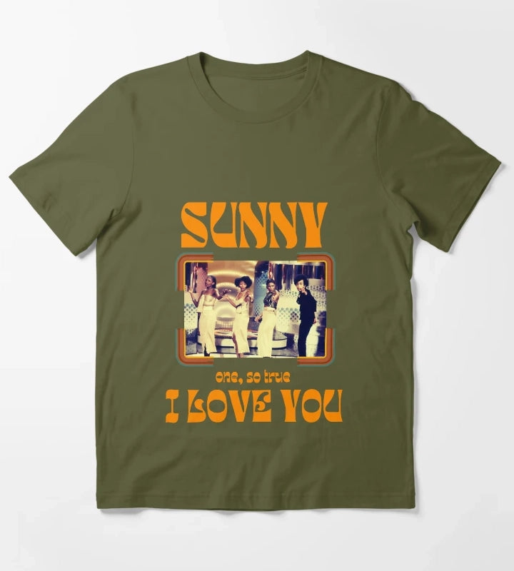 BONEY M SUNNY 70S DISCO T-Shirt Olive Green