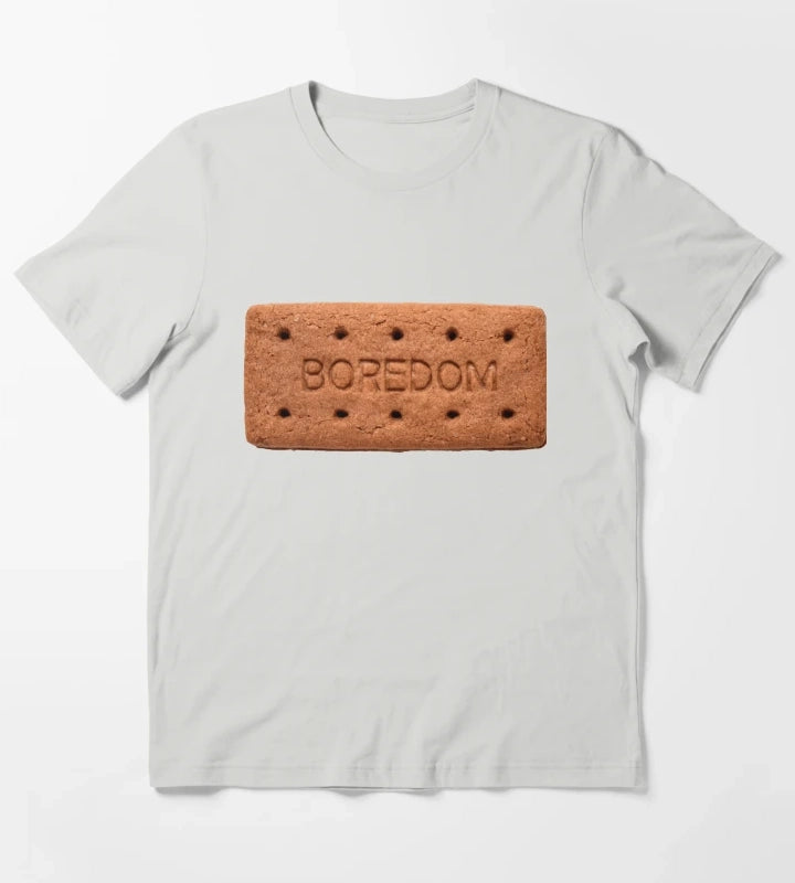 BOURBON BOREDOM BISCUIT T-Shirt Light Grey