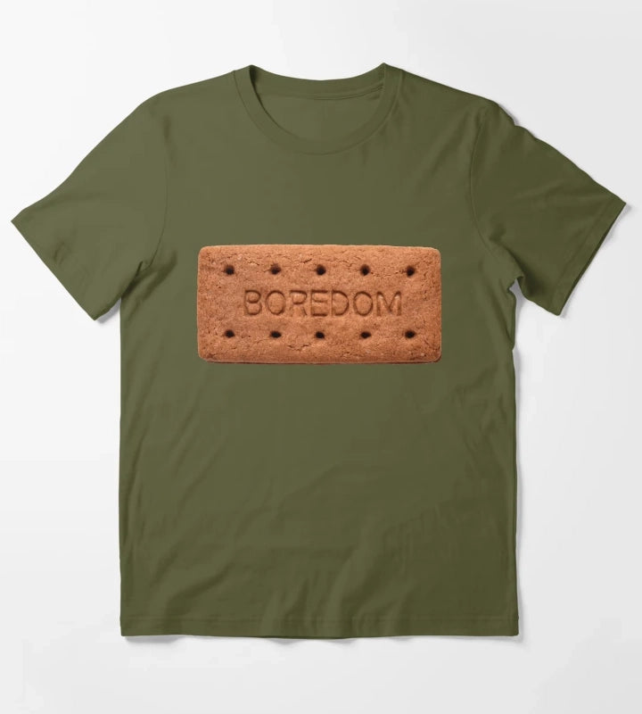 BOURBON BOREDOM BISCUIT T-Shirt Olive Green