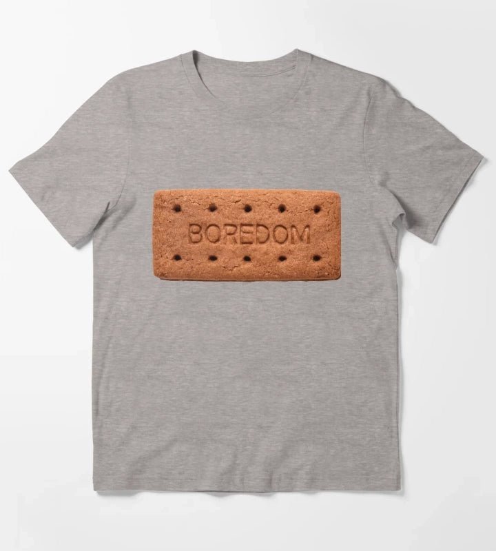 BOURBON BOREDOM BISCUIT T-Shirt Heather Grey