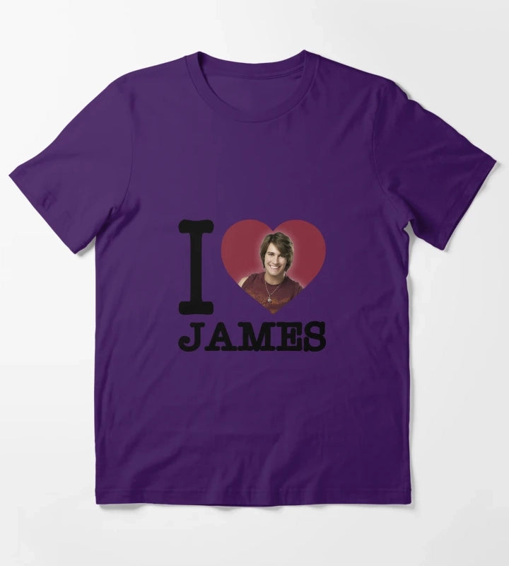 BTR I heart James T-Shirt Purple