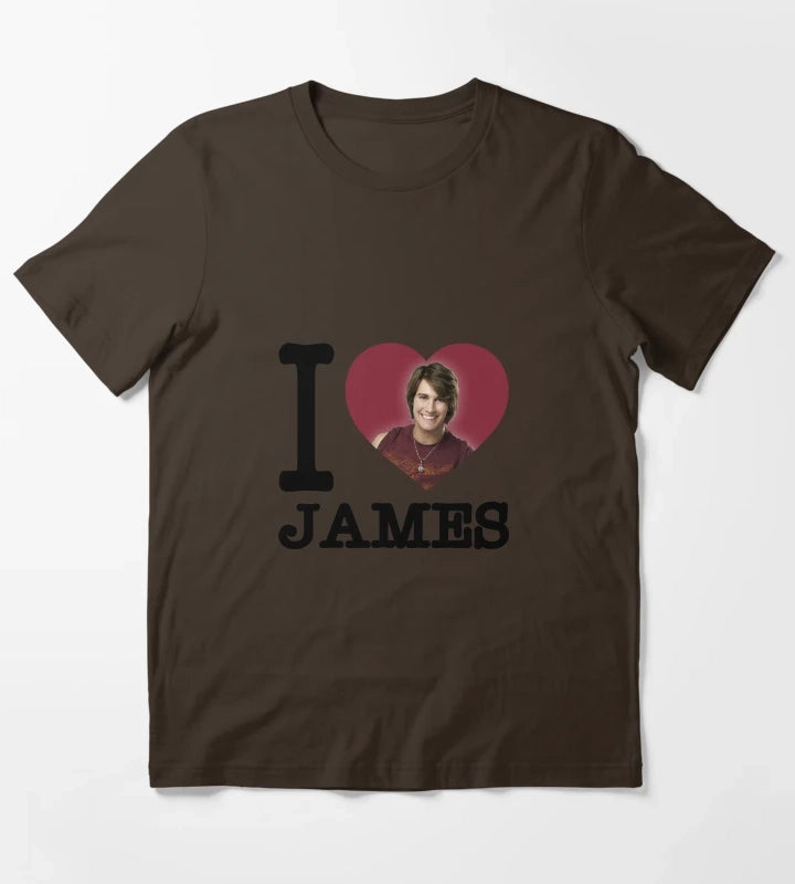 BTR I heart James T-Shirt Brown