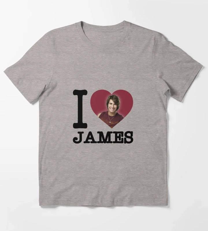 BTR I heart James T-Shirt Heather Grey